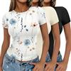 Ekouaer T-Shirt Semplici Donna Confezione da 3 Pezzi Top a Maniche Corte Scollo a Giro Magliette Estive vestibilità Aderente S-XXL