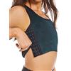 Funyco Donna Binder Seno Traspirante Elegante Multirango Larghezza Elastica Link Petto Transgender FTM Corsetto Corto per Tomboy,verde l