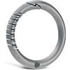 KeyUnity Titanium Side Pushing Key Ring, Quick Release Minimalist Split Keychain Ring für Karabiner, Autoschlüssel & Home Keys