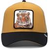 Goorin Bros. The Wildcat Tiger Tigre Marrone Nero Berretto da Camionista Regolabile