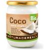 Naturacereal Olio di Cocco Biologico Vergine 500ml - Spremuto a Freddo Non Raffinato e Non Deodorato - Puro per Cucina e Cosmesi Naturale per Pelle e Capelli - Vaso in Vetro Eco-Sostenibile