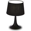 Ideal Lux LONDON TL1 SMALL NERO Mod. 110554 Lampada Da Tavolo 1 Luce