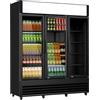 Générique Armadio refrigerato a 3 ante - 1065L - Canopy illuminato - Illuminazione a LED - Temperatura regolabile - Ideale per negozi, bar e supermercati - Dimensioni LPH 1600 x 610 x 1973 mm