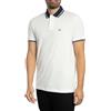 Armani Exchange 3D Embroidered Back Collar Logo Polo, Bianco Sporco, L Uomo