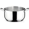Lagostina Sfiziosa Casseruola Fonda, Acciaio Inossidabile, Grigio, 24 cm