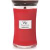 WoodWick candela grande profumata con stoppino scoppiettante | Crimson Berries | Durata Fino a 130 Ore | Regali per donne