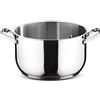 Lagostina Sfiziosa Casseruola Fonda, Acciaio Inossidabile, Grigio, 20 cm
