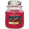 Yankee Candle Candela profumata in giara media | Vigilia di Natale | Durata Fino a 75 Ore