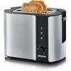 SEVERIN Tostapane Automatico, Griglia Scaldapanini Integrata, Corpo In Acciaio Inox , Per Tostare, Scongelare E Riscaldare, 800 W, AT 2589