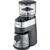 SEVERIN KM 3880 - Macinacaffè elettrico, meccanismo che preserva gli aromi, dosaggio regolabile, grado di macinatura regolabile in 30 livelli, contenitore per chicci rimovibile, 140 Watt, acciaio