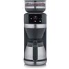 Severin Filka, Macchina per Caffè Americano Automatica, Sistema 5-in-1 con Display LED e Macinacaffè, Include Caraffa Termica, Nero Opaco/Acciaio Inox, KA 9695