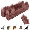 JHuYuNe Dissuasori per Piccioni Plastica, 5.7M Dispositivo Anti Uccelli, Scaccia Piccioni per BalconeTerrazza Finestra, 20 Marrone