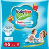 Babylino Sensitive SwimPants, Pannolini Mare e Piscina, Taglia 4/5 (9-