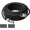 Mygatti Cavo per microfono XLR Bilanciato 20M(nero),da maschio a femmina,scherma