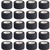WEFINEST 20 Rotoli Benda Elastica Autoadesiva, Elastico Garza Autoadesiva 2.5 cm x 4.5 m Benda Elastica Coesiva, Nero Bende Elastiche Per Bendaggi per la Protezione dello Sport, le Fasce per Animali Domestici