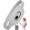 OVIFM Cuscinetto Riscaldante Mestruale Portatile-OVIFM Menstrual Heating Pad Elettrico Fascia Riscaldante Dolori Mestruali Cuscinetto e 3 Temperature Regolabili Pain Relief Lombare/Schiena/Crampi(Grigio)