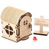 Generic Casa Delle Fate Assemblata In Legno: Una Casa Delle Fate Creativa Ad, Realizzata A Mano, Da Assemblare E Colorare Per Bambini, Un Giocattolo Educativo Adatto Per Case DelleFate, Decorazioni Da G
