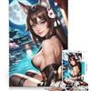 JIANGENNF Puzzle da 1000 pezzi per adulti Yuna Daishi Ragazza Volpe Gioco educativo Decorazione per la casa Collezione d'artista Belle arti 50x75cm