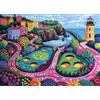 Bullglesup Puzzle per adulti, 1000 pezzi, Lighthouse and Pond con poster, si adattano perfettamente tra loro, lettere sul retro, senza polvere, regalo per anziani (70 x 50 cm)