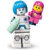 BRICK Flip Space Nanny (Nurse Android), Lego Minifigure Serie 26 Space (Series 26 Space), Personaggio da collezione singolo, Set completo con supporto e accessori, CMF (col26-6)