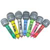 The Glowhouse Forniture Gonfiabile Strumenti Musicali gonfiabili Chitarra Sassofono Microfono per Il Partito Palloncini Colore Casuale (4 microfoni)