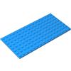 XYEIUGO 92438 Piastra Base Piastra 8x16 5 Pezzi GDS-529 compatibile con Lego Mattoncini da Costruzione Colore:Azur foncé 321