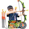 Toyokid Arco e Freccia per Bambini, Giocattolo a partire da 3 4 5 6 7 8 9 10 11 12 Anni, Giocattolo per Bambini a partire da 3-6 Anni, Regalo per Bambine 3-10 Anni, Giochi per Bambini all'aperto