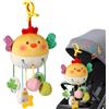Pesoncarl Giocattoli per seggiolino Auto, Giocattoli sospesi a Spirale in Peluche per Bambini per Passeggino, Culla, Culla, seggiolino Auto Mobile con Carillon - a Forma di Pollo