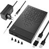 Pixelure USB 3.0 SATA HDD Adattatore per Dischi Rigidi SATA HDD/SSD da 2,5/3,5 Pollici, 6Gbps SSD Hard Disk Esterno Docking Station con Alimentatore 12V/2A, UASP