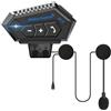 OBEST Cuffie Bluetooth per Casco da Moto,auricolari Bluetooth Casco Moto,Durata della Batteria di 30 ore, Microfono con Riduzione del Rumore, Qualità Audio HD per Tutti i tipi di Casco