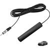 Vnuipofa Antenna Adesiva per Parabrezza Auto, Antenna Radio FM per Auto con Connettore DIN, per Auto, Camion, Veicoli, Migliora la Ricezione FM/AM, Sistemi Radio, Lettori DVD, TV (3 Metri)