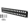 STALFLEX Patch Panel per Armadio di Rete - 32 Porte - Modulare - Patch Panel 2U 19 Pollici - Per moduli Keystone - Montaggio in Rack Server - Rack