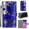 KENHONER Custodia per Samsung Galaxy S10, Farfalla | Portafoglio Pelle PU, Magnetica, Resistente Agli Urti, Scomparto Carte Credito, Pieghevole, Flip Libro, Motivo