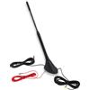 Vecys DAB DAB + Autoradio Antenne FM/AM Radioantenne Montieren Sie die Autodachantenne Verstärker SMB zu DIN Adapter RG174 5 m 16.4 ft Kabel Kompatibel mit Digital Radio Pioneer Kenwood Alpine JVC
