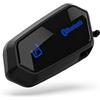 ID ID221 ID221 A2S Interfono Bluetooth per Moto, Comunicazione 2 Persone, Bluetooth 5.2, Cancellazione Rumore DSP, Impermeabile IPX6, Altoparlanti 40mm, Comandi Vocali