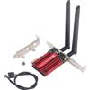 BONKZEBU Scheda WiFi PCIe, adattatore WIFI 6 da 1800 MBPS per PC, adattatore Wifi di connessione 5.2, per 10 11, esperienza di efficienza e throughput migliorati