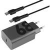 iwui Caricatore rapido USB C da 68 W per Motorola Edge 50 40 30 Neo Ultra Fusion Moto G84 G54, alimentatore universale con cavo di ricarica rapida USB C, adattatore Fast Charger per Samsung Galaxy, laptop