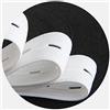 JYC CREATIVE J&C Fascia elastica con occhiello, piatta, da cucire, per fori di bottone, pantaloni preretine, abbigliamento per maternità, cucito, fai da te, Bianco [25 m x 20 mm]