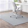 Highdi Grande Tappeto Sedia Ufficio Gaming, Tinta unita Antiscivolo Tappeto per Sedia con Ruote, Antigraffio Tappetino Protettivo del Pavimento per Parquet e Piastrelle (grigio chiaro,90x150cm)