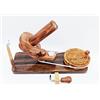 Hind Handicrafts Avvolgitore per gomitoli in legno per lavorare a maglia e uncinetto, realizzato a mano, naturale, regalo per maglieria (albero della vita 1B)