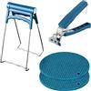 Zimoer 4 Pezzi Pinza Universale per Pentole, Pinza per Teglie in Acciaio Inox, con Manico Antiscivolo, Pinza Antiscottatura per Afferrare e Sollevare Ciotole, Padelle, Teglie, Set da Cucina Anti-Calore