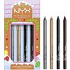 NYX Professional Makeup Holiday Epic Wear Liner Stick Kit Cofanetto Regalo Natale 4 Matite Occhi Waterproof Lunga Tenuta 36h Formula Vegana Sfumabile Colori Assortiti