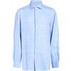 KITON - Camicia in lino - Blu chiaro