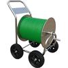 Relaxdays Carrello portagomma, Fino a 200 m, Tamburo Mobile, HLP 100 x 73 x 57 cm, avvolgitubo