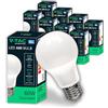 V-TAC 10x Lampadine LED E27 - [ Alta Efficienza 8,5W ] - A60 - (Equivalenti a 60W) - Lampadine di Nuova Generazione a Risparmio Energetico - 806 Lumen - Luce Bianca Calda 3000K