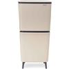 Brabantia SortUp Hi 10+10+25 Litri (Soft Beige), Pattumiera differenziata con secchi rimovibili, Secchio spazzatura alto e stretto, Cestino spazzatura con coperchio soft-close