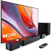 Ultimea Soundbar ULTIMEA 5.1 con Dolby Atmos, sistema audio surround 3D con subwoofer, 2 altoparlanti posteriori, soundbar Bluetooth 5.3 con bassi regolabili
