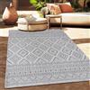 Paco Home Tappeto per esterni a trama piatta moderno boho etno resistente alle intemperie per esterni dimensioni 240x340 cm