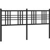 vidaXL Testiera in metallo nero 160 cm