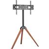 VEVOR Supporto TV a treppiede con gambe in legno, sostiene fino a 45 kg per schermi da 40-65 pollici